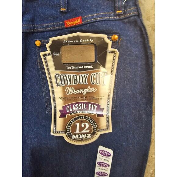 Wrangler Cowboy Cut Jeans Classic Fit Low Rise Women's Size 15/16 12MWZG NEW - Picture 4 of 6